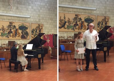 con Magda - allieva dell'Accademia Tarquinia Musica